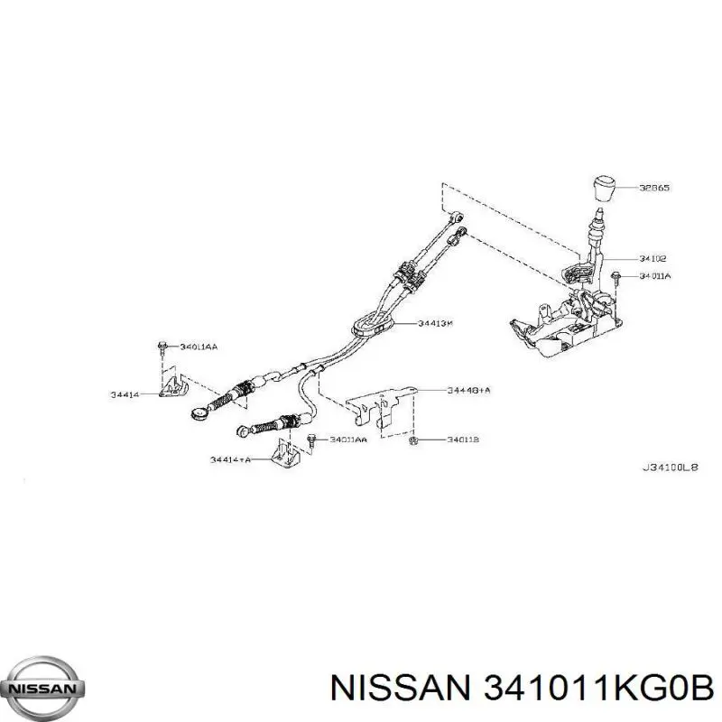 341011KG0B Nissan/Infiniti Куліса КПП