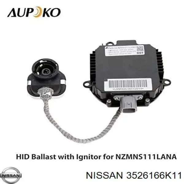 ЕБУ ксенону Nissan/Infiniti 3526166K11 ціна, від 47.97 USD