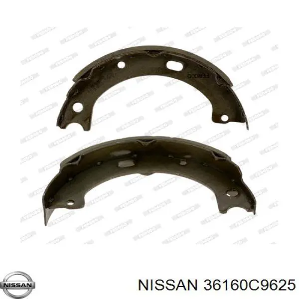Колодки ручника / стоянкового гальма Nissan/Infiniti 36160C9625 ціна, від 17.21 USD