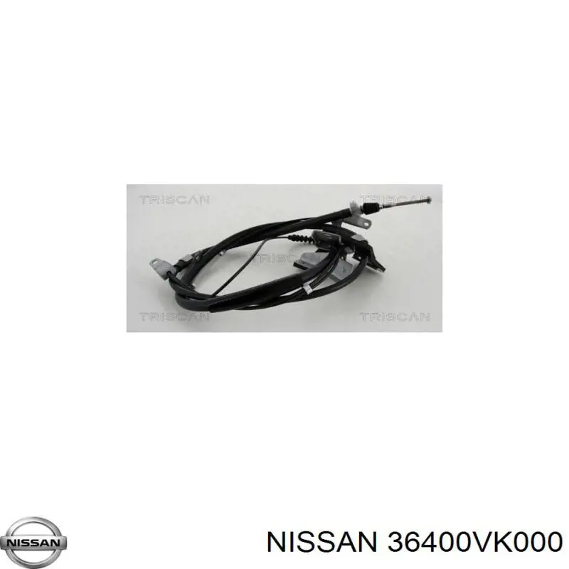 Трос ручного гальма задній, правий/лівий Nissan Pathfinder (R50) (Нісан Патфайндер)