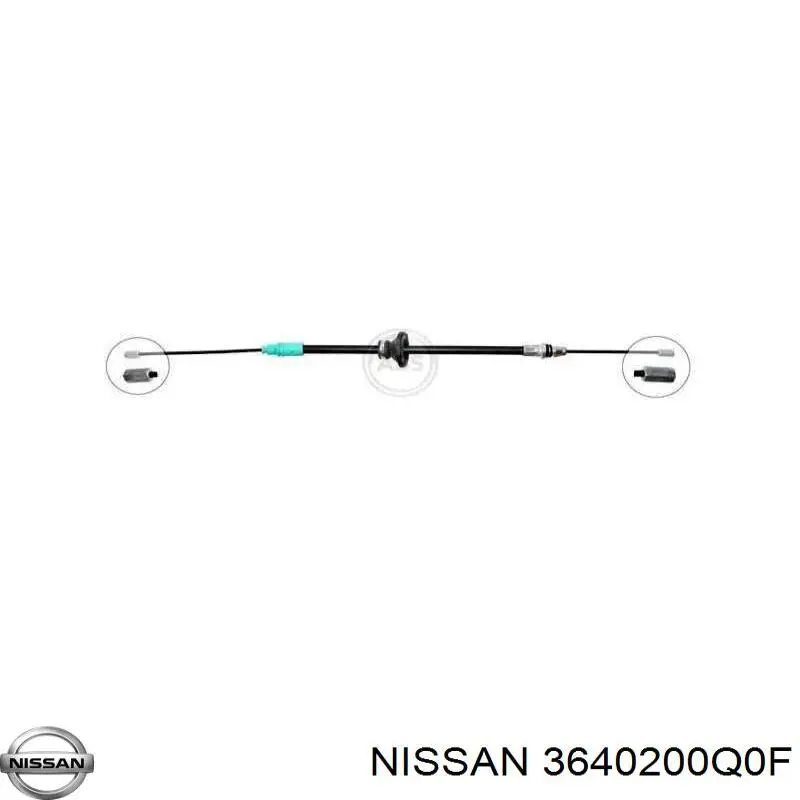 Купити 3640200Q0F Nissan/Infiniti Трос ручного гальма передній