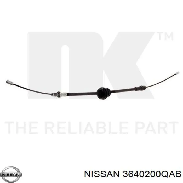 Трос стоянкового гальма передній Nissan/Infiniti 3640200QAB ціна, від 6.24 USD