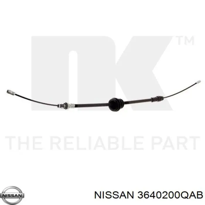 3640200QAB Nissan/Infiniti Трос ручного гальма передній