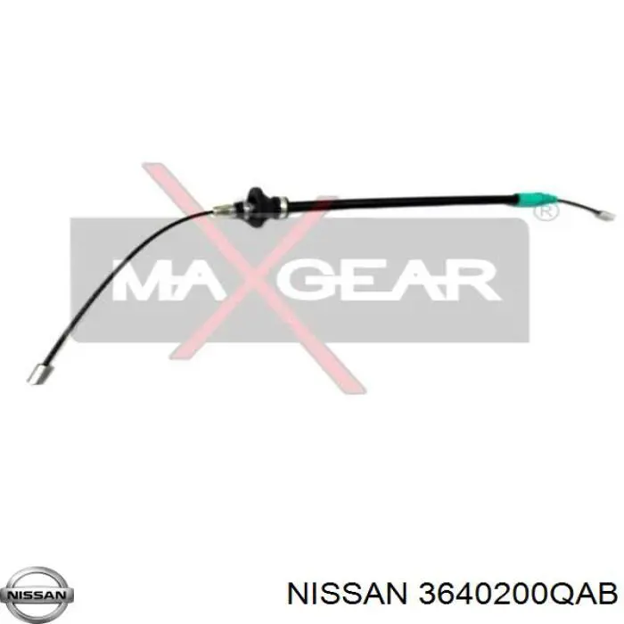 Трос ручного гальма передній 3640200QAB Nissan/Infiniti
