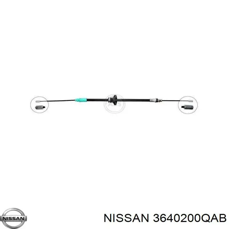Купити 3640200QAB Nissan/Infiniti Трос ручного гальма передній