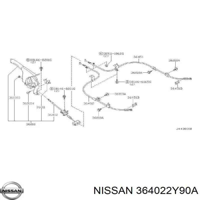  364022Y90A Nissan