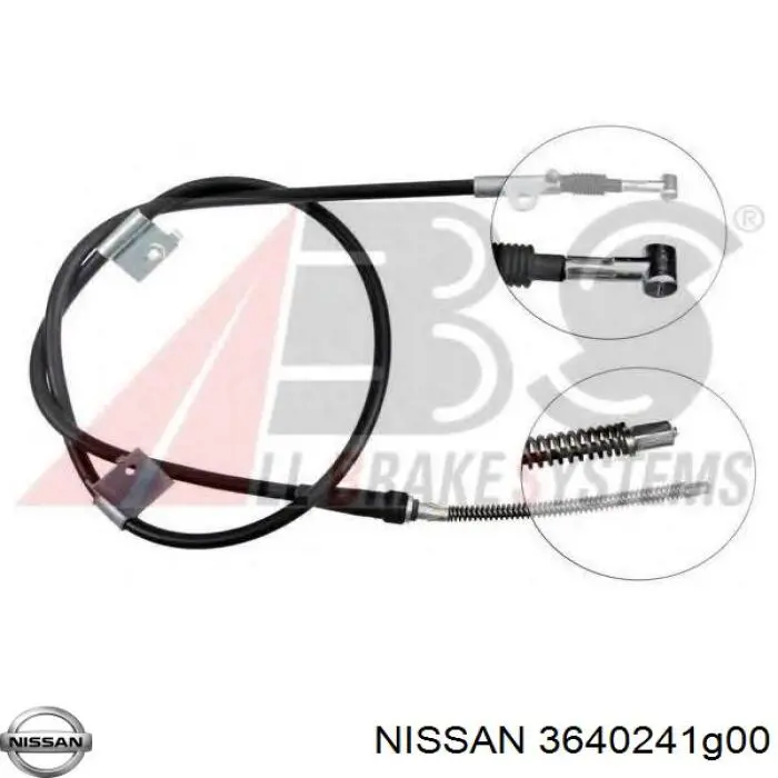 Трос стоянкового гальма передній Nissan/Infiniti 3640241G00 ціна, від 80.01 USD