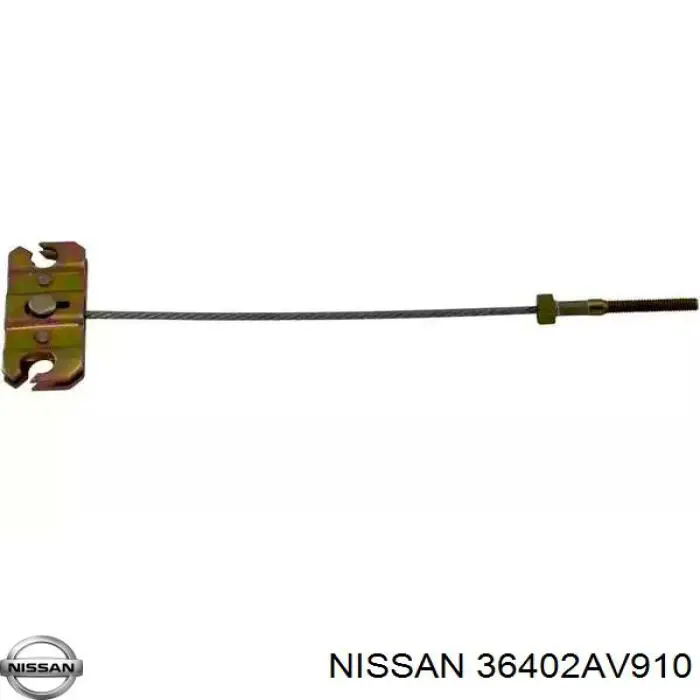 Трос стоянкового гальма передній 36402AV910 NISSAN