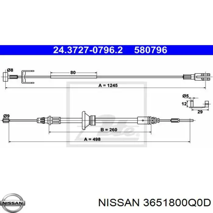  3651800Q0D Nissan