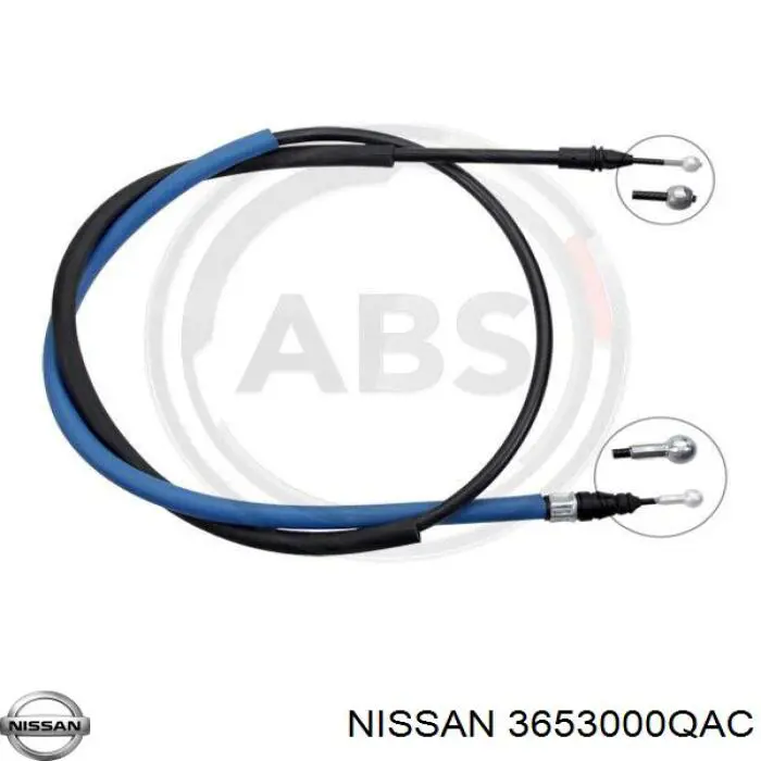 3653000QAC Nissan/Infiniti Трос ручного гальма задній, правий