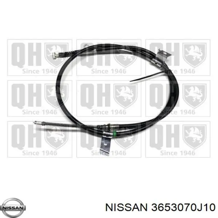 Купити 3653070J10 Nissan/Infiniti Трос ручного гальма задній, правий