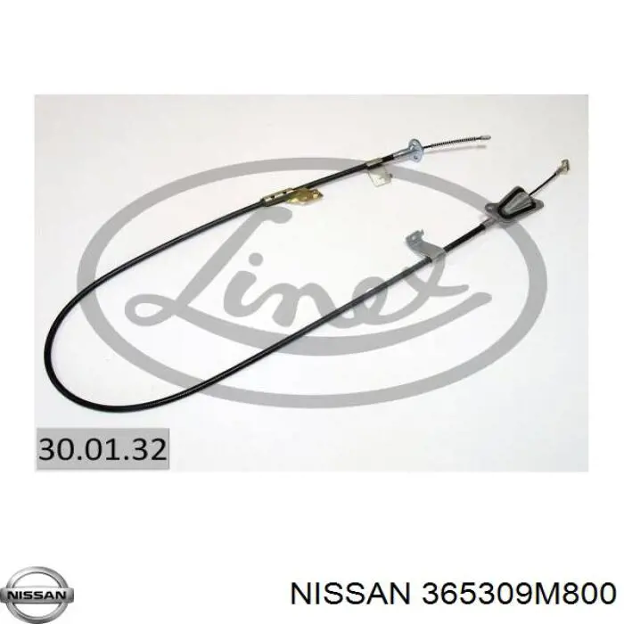 Купити 36530BN80B Nissan/Infiniti Трос ручного гальма задній, правий