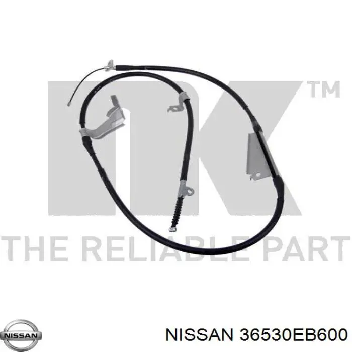 Купити 36530EB600 Nissan/Infiniti Трос ручного гальма задній, правий