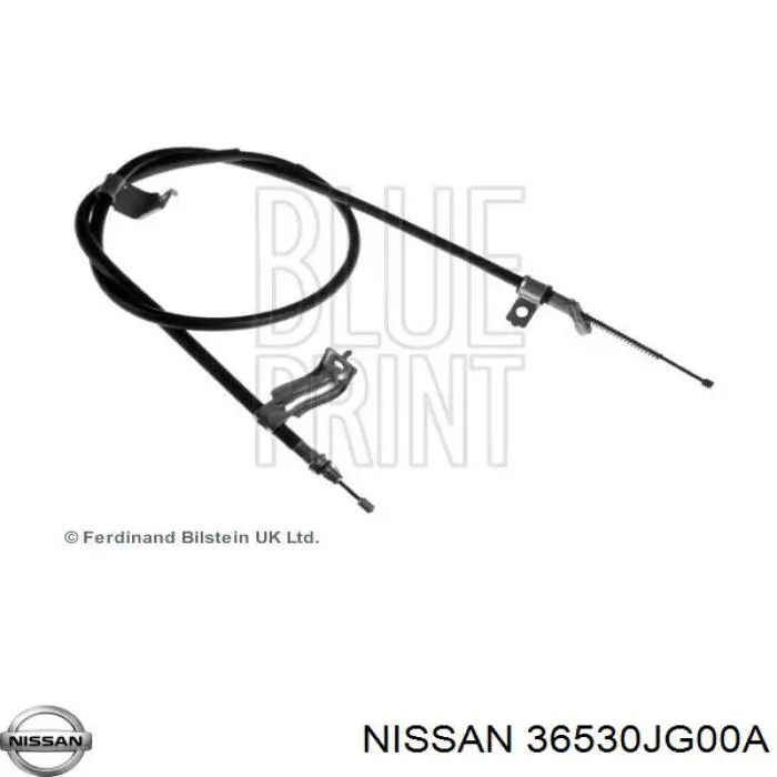 36530JG00A Nissan/Infiniti Трос ручного гальма задній, правий