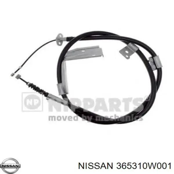 365310W001 Nissan/Infiniti Трос ручного гальма задній, лівий