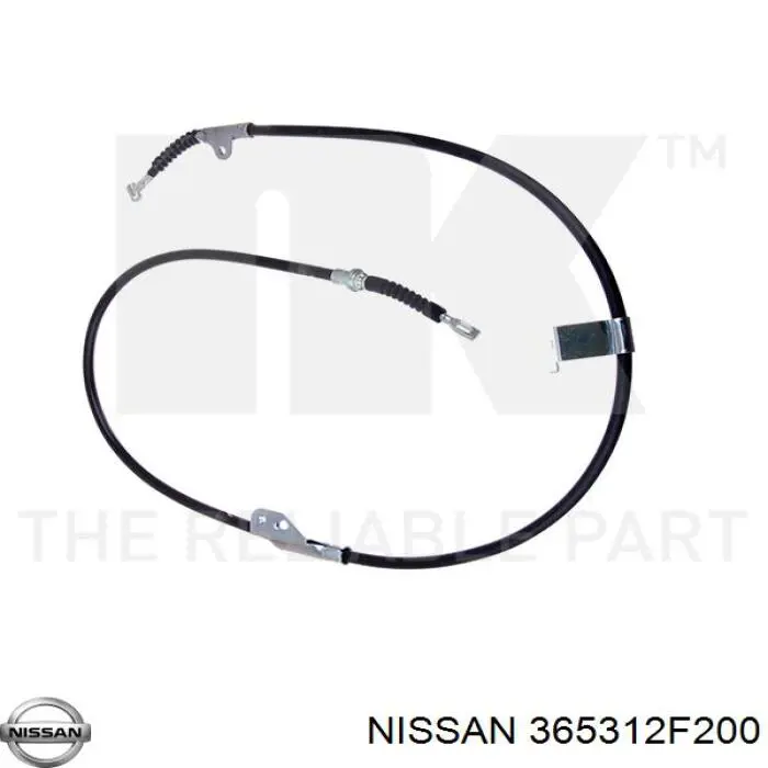 Купити 365312F200 Nissan/Infiniti Трос ручного гальма задній, лівий