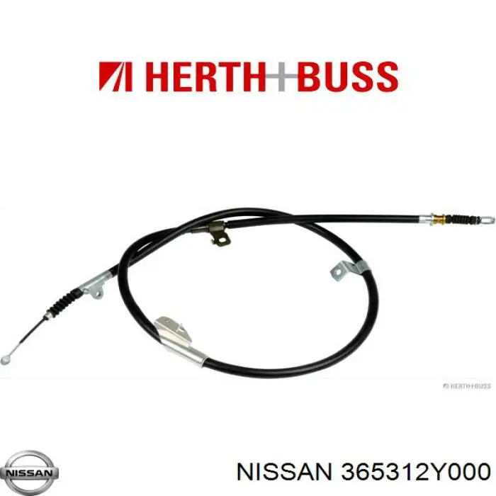 Трос стоянкового гальма задній лівий Nissan/Infiniti 365312Y00A ціна, від 19.78 USD
