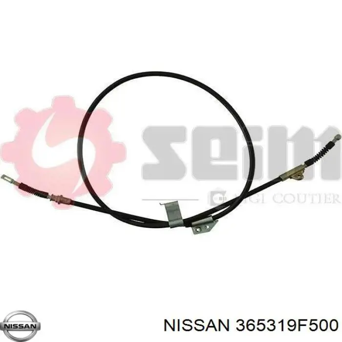 Трос стоянкового гальма задній лівий Nissan/Infiniti 365319F500 ціна, від 22.91 USD
