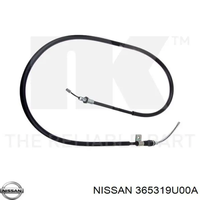365319U00A Nissan/Infiniti Трос ручного гальма задній, лівий