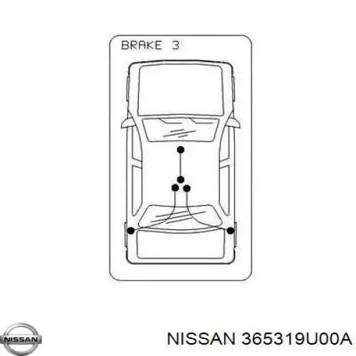 Трос стоянкового гальма задній лівий Nissan/Infiniti 365319U00A ціна, від 21.92 USD