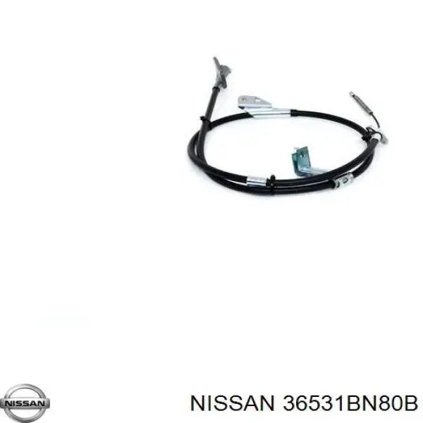 Купити 36531BN80B Nissan/Infiniti Трос ручного гальма задній, лівий