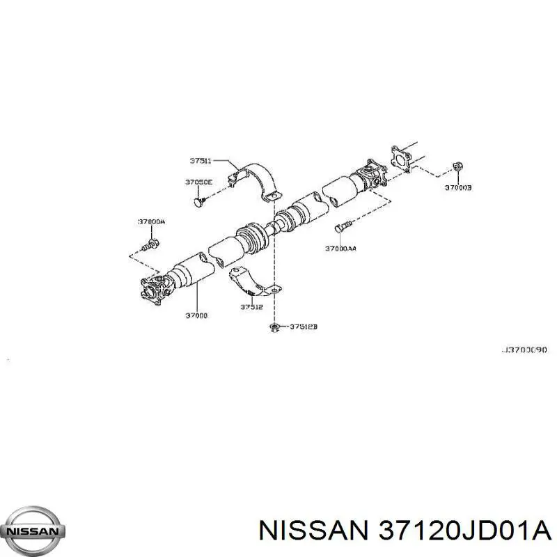 Nissan/Infiniti 37120JD01A ціна, від 1.28 USD