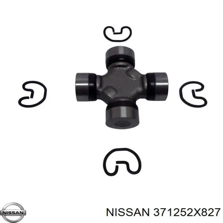 371252X827 Nissan/Infiniti Хрестовина карданного валу, переднього