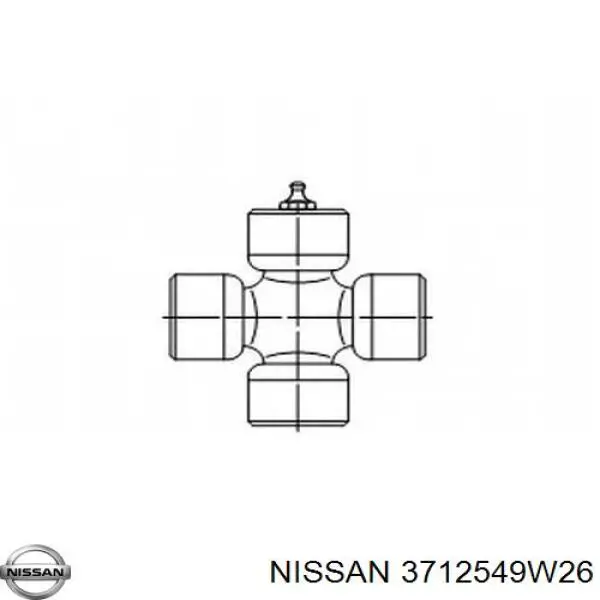 Хрестовина карданного валу Nissan/Infiniti 3712549W26 ціна, від 7.87 USD