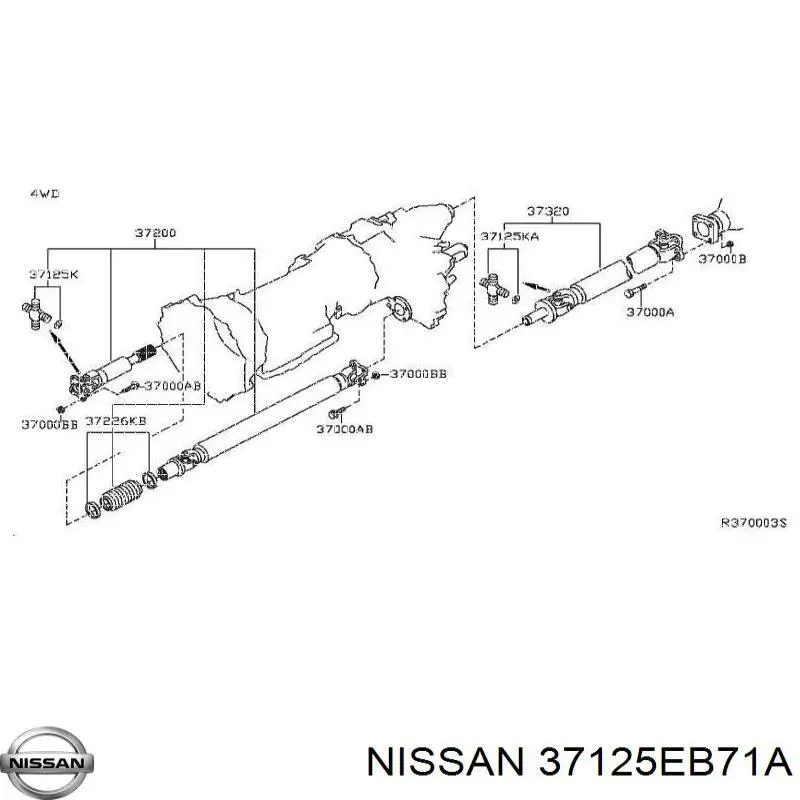 Купити 043710K080 Toyota Кардан передній