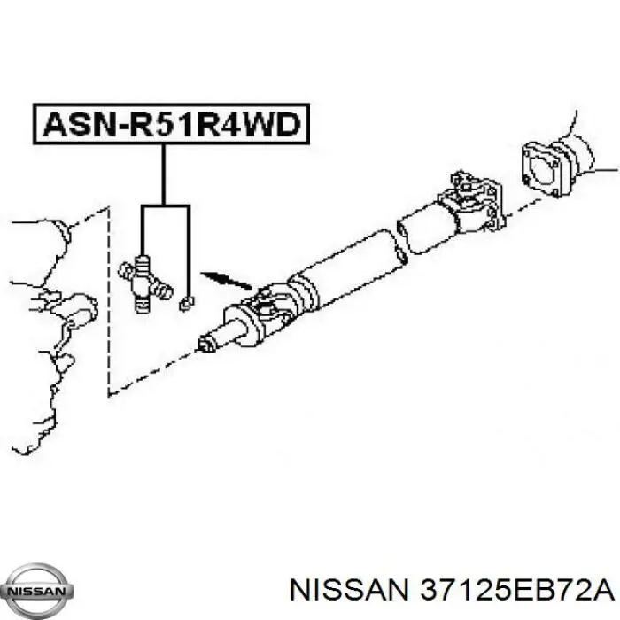 Хрестовина карданного валу Nissan Navara NP300 (D23M) (Нісан Навара)