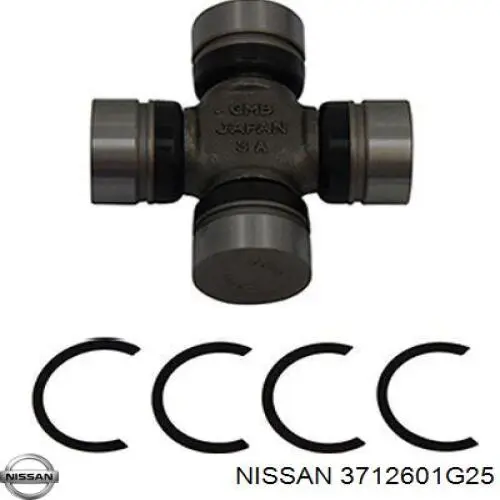 Хрестовина карданного валу, переднього Nissan/Infiniti 3712601G25 ціна, від 11.30 USD
