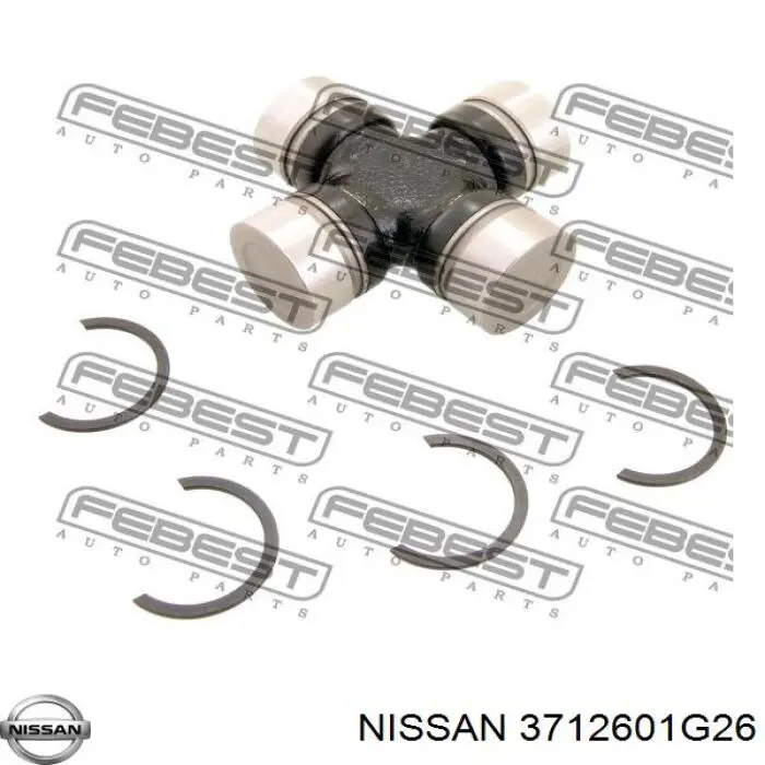 3712601G25 Nissan/Infiniti Хрестовина карданного валу, переднього