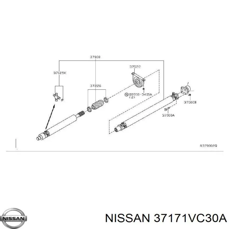  Nissan/Infiniti 37171VC30A ціна, від 1.80 USD