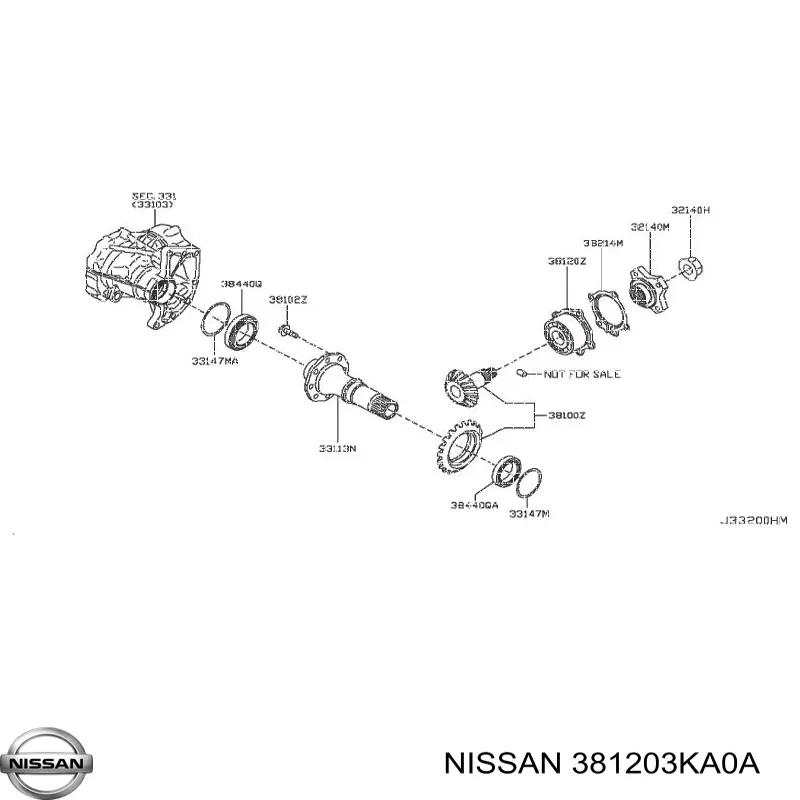Підшипник маточини зовнішній, передньої/задньої Nissan/Infiniti 381203KA0A ціна, від 152.00 USD