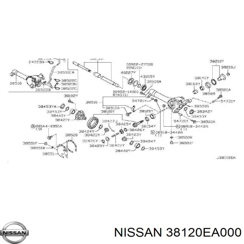  38120EA000 Nissan