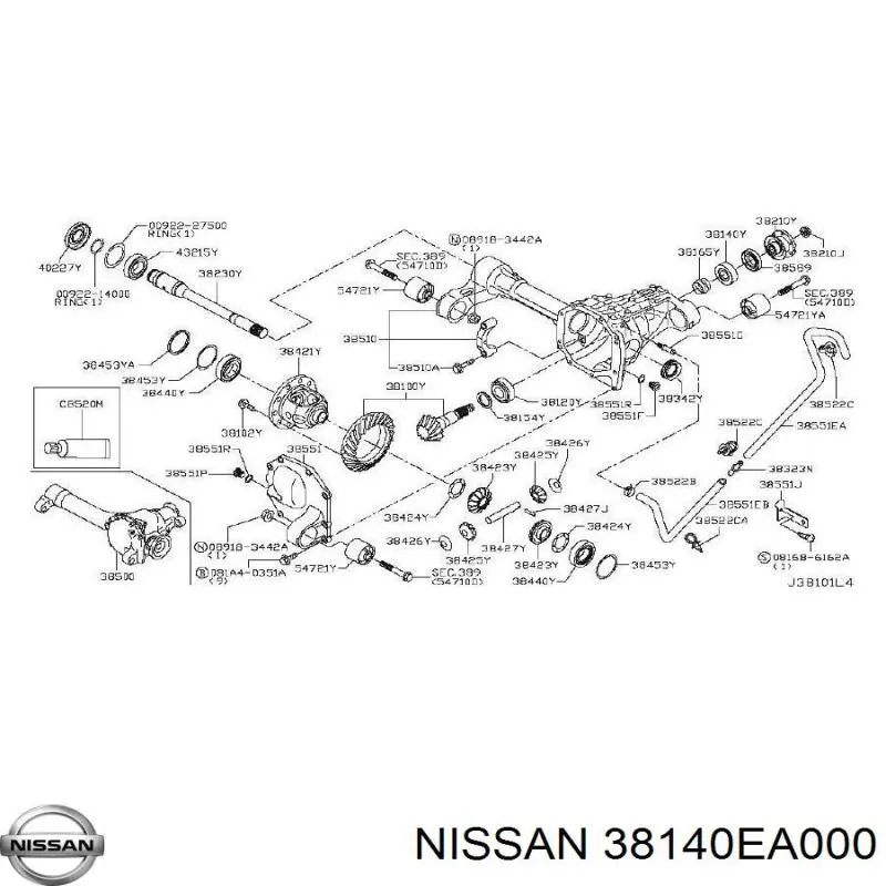  38140EA000 Nissan