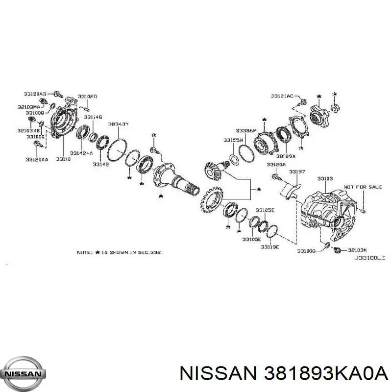  381893KA0A Nissan