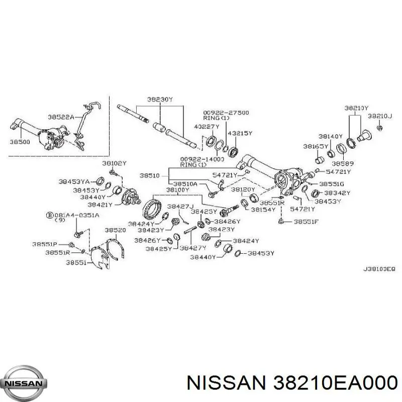 38210EA000 Nissan/Infiniti 