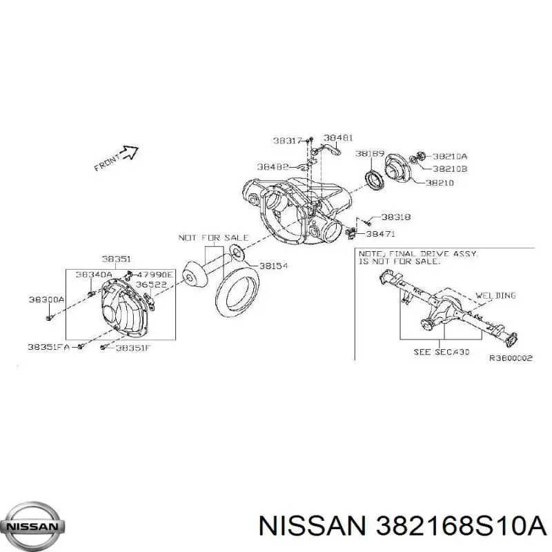  382168S10A Nissan