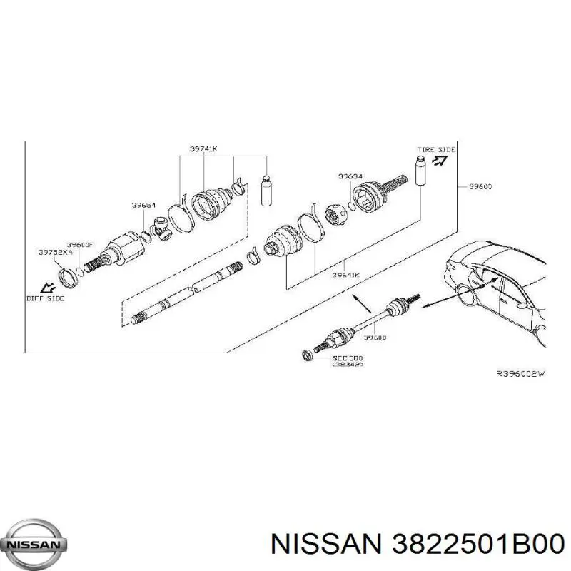 3822501B00 Nissan/Infiniti 