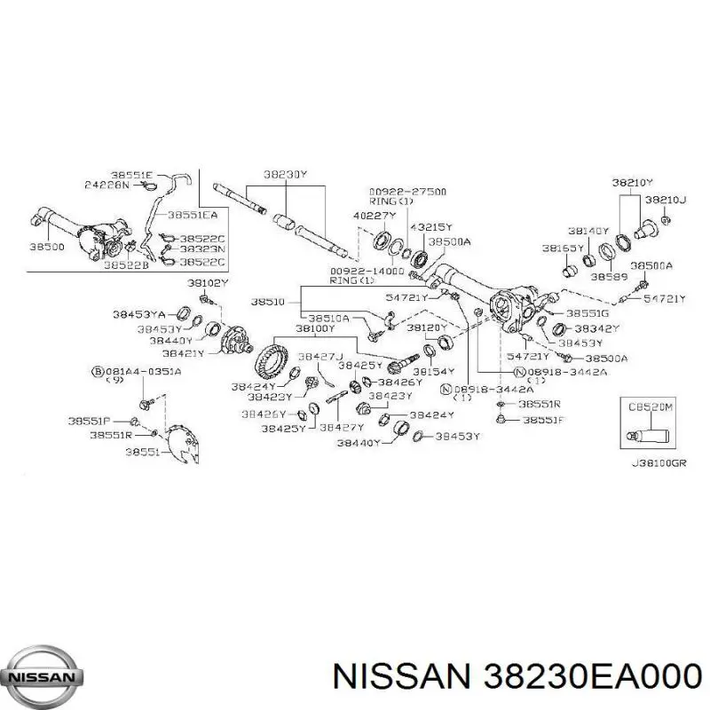  Nissan/Infiniti 38230EA000 ціна, від 76.99 USD