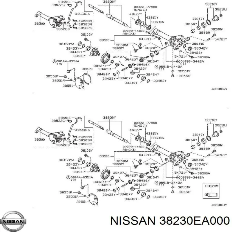  38230EA000 Nissan