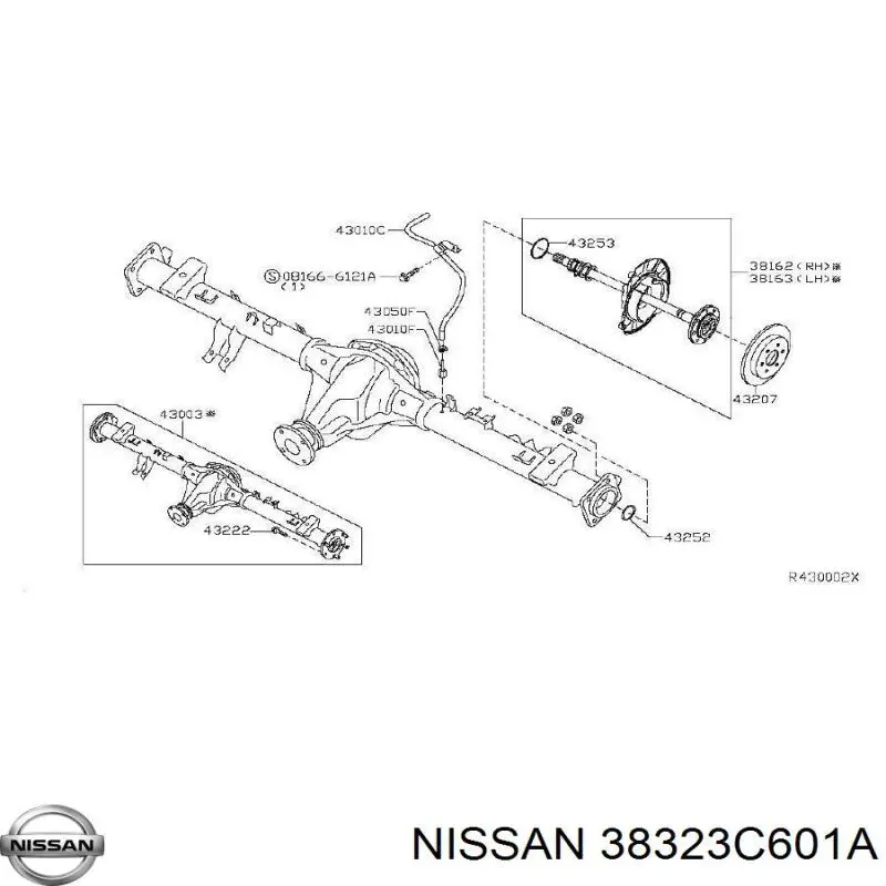  Nissan/Infiniti 38323C601A ціна, від 86.30 USD