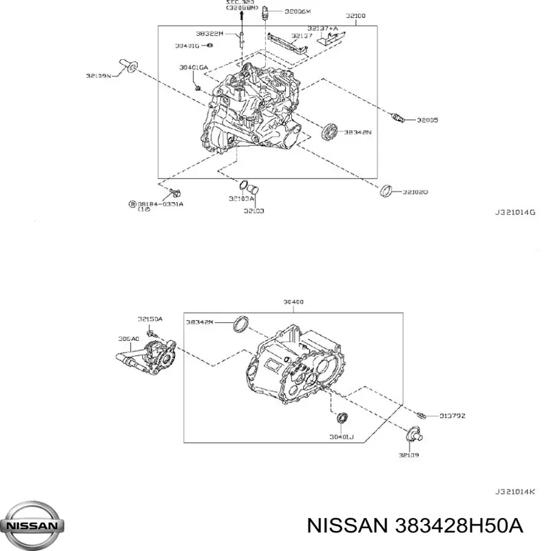 Сальник піввісі переднього моста, лівої Nissan/Infiniti 383428H50A ціна, від 7.42 USD