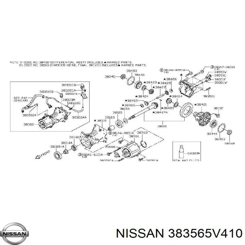  Nissan/Infiniti 383565V410 ціна, від 1.65 USD