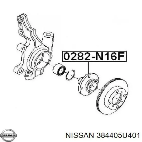 Купити 384405U401 Nissan/Infiniti Підшипник ступиці передньої