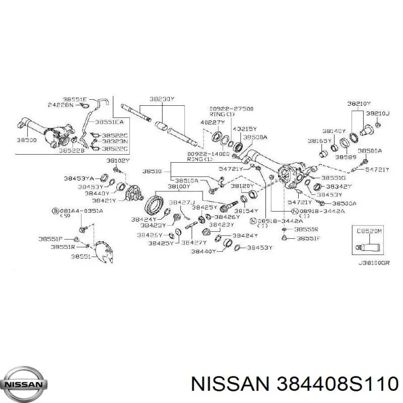  384408S110 Nissan