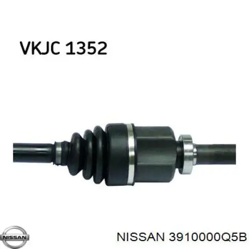 Купити 3910000Q5B Nissan/Infiniti Піввісь права