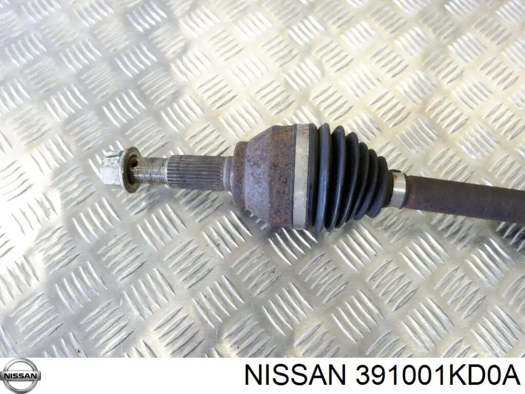 391001KD0B Nissan піввісь (привід передня, права)