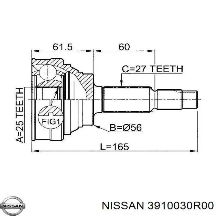 3910030R00 Nissan/Infiniti Граната зовнішня